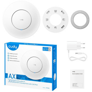 CUDY 2.5Gigabit AP3000 Dual-Band WiFi 6