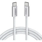 Cablu de date / adaptor Anker Zolo, USB-C Male la USB-C Male, 240 W, 1.8 m, White