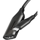 Adaptor AXAGON 1x USB Tip C Male - 1x HDMI 2.1a Female, 0.25 m, negru-gri