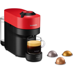 Espressor de cafea Nespresso by Krups Vertuo Pop XN920510 Rosu, 1500W, 0.56L
