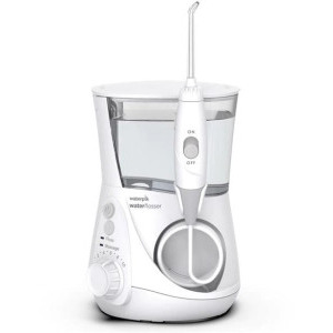 WATERPIK Irigator oral Aquarius WF-660, 10 trepte presiune, 6 rezerve, Alb
