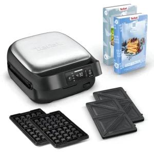 Tefal Sandwich maker Snack Collection Precision SW872BF0, 700W, Negru/Argintiu
