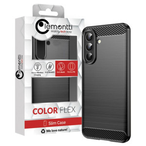 Lemontti Capac protectie spate Carbon Case Flexible Black pentru Galaxy A57