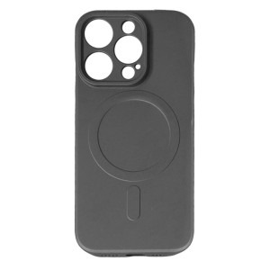 Lemontti Capac protectie spate Silicon MagSafe Black pentru iPhone 15 Pro