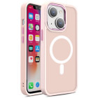 Lemontti Capac protectie spate Color Matte MagSafe Pink pentru iPhone 15