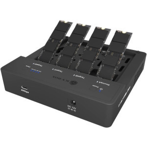 Icy Box IB-4013MCL-C4 1:3 KlonStation 4x M.2 NVMe USB4 Black