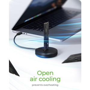 Icy Box IB-1610MCD-C31 DockingStation for NVMe & SATA M.2 USB-C Black
