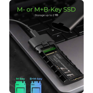 Icy Box IB-1806MT-CU31 M.2 NVMe USB 3.2 Gen 2 USB-C Black