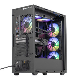Gaming DRAGON Epic, AMD Ryzen 7 7800X3D 4.2GHz, 32GB DDR5, 1TB SSD, RTX 5070 12GB GDDR7, Iluminare RGB