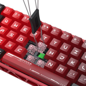 Redragon Venom Rapid Trigger RGB Red/Black Clossed Buttom Pink Magnetic Switch Mecanica