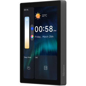 Sonoff Panou de control Smart NSPanel120PB, Wi-Fi, ZigBee, Bluetooth, Control vocal, Display LED, Masurare consum energie, Matter