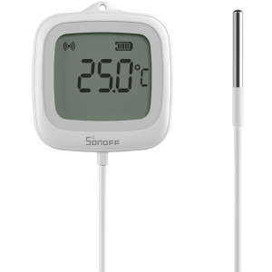 Sonoff Senzor de temperatura Smart SNZB-02LD, ZigBee, Control vocal, Display LCD
