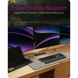 Icy Box Docking Station IB-DK2116-C, USB Tip C, 11-in-1, incarcare 100W, redare 4K, Gigabit LAN