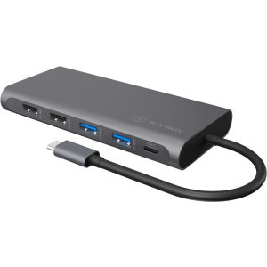 Icy Box Docking Station IB-DK4050-CPD, USB Tip C, 11-in-1, incarcare 100W, redare 4K, Gigabit LAN