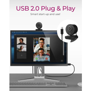 Icy Box IB-CAM501-HD, FHD, USB, Black