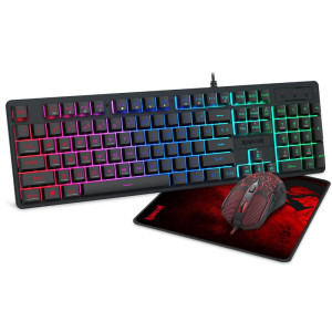 Redragon S107 Gaming Essentials 3 in 1 V2 RGB Black
