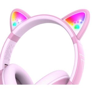 PowerLocus On-Ear, Bobo Cat Ears Kids Pink