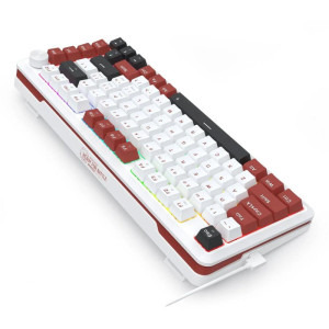 Redragon Stormhunter RGB White/Red Closed Buttom Pink Switch Mecanica