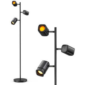 Govee Lampa LED de podea RGB Smart H60B2311, 24 W, 1500 lumeni, 2700K-6500K, Wi-Fi, Bluetooth