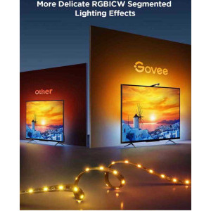 Govee Banda LED pentru TV RGB Smart H60993D2, Wi-Fi, Bluetooth, 5 m, diagonala 75-85 inch
