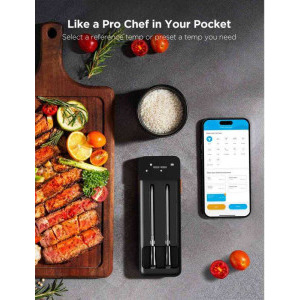 Govee Senzor de temperatura BBQ pentru carne B5192011, Wi-Fi, Bluetooth