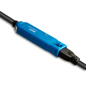 LINDY Extensie activa USB tip C 3.2 Gen 1 Male la USB tip A 3.2 Gen 1 Female, 5 m, Negru