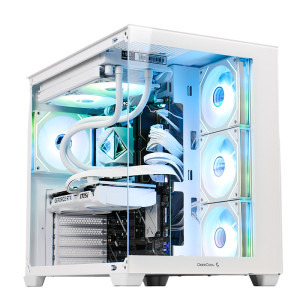 PC Gaming DRAGON Alb Advanced Edition, Intel Core Ultra 5 225F 3.3GHz, 32GB DDR5, 1TB SSD, RTX 5060 Ti 16GB GDDR7, Iluminare RGB