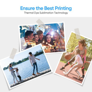 Liene Photo Paper 100 x 148 mm (4 x 6 inch) 80 coli + 2x Cartus ribbon pentru seria Amber