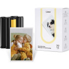 Hartie Liene Photo Paper 101.6 x 152.4 mm (4 x 6 inch) 72 coli + 2x Cartus ribbon pentru PixCut S1
