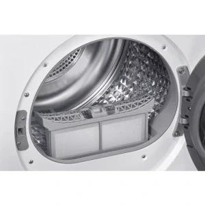 Samsung DV80DG52B0AELE, Pompa de caldura, 8 kg, Clasa C, Digital Inverter, Hygiene Care, OptimalDry, SmartThings, Iluminare interioara, Alb