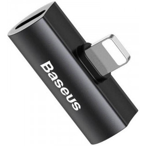 Baseus Adaptor CAL46-01, Ligthning Male la 2x Lightning Female, Black