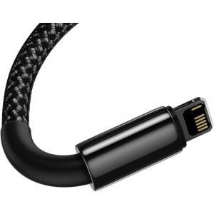 Baseus Tungsten CALWJ-A01, USB Male la Lightning Male, 2 m, Black