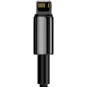 Baseus Tungsten CALWJ-A01, USB Male la Lightning Male, 2 m, Black