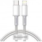 Cablu de date / adaptor Baseus CATLGD-A02, USB Male la Lightning Male, 2 m, White