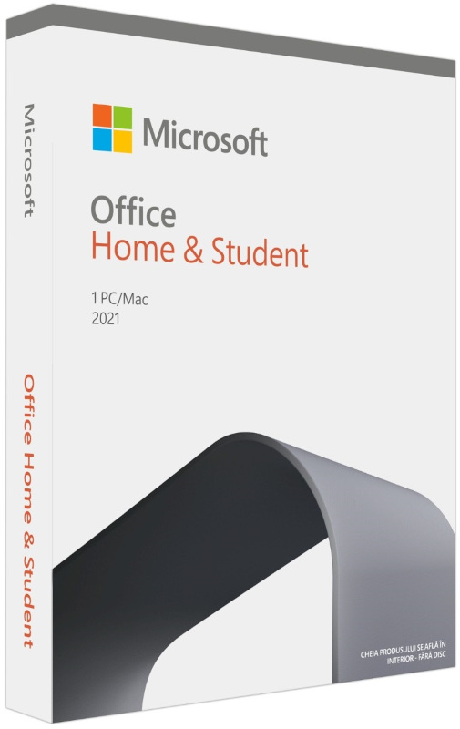 Aplicatie Microsoft Office Home and Student 2021 64-bit, Engleza, Medialess Retail