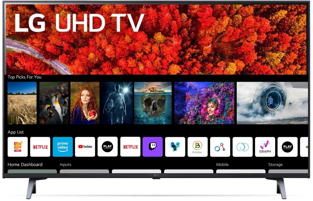 Televizor LED LG Smart TV 60UP80003LA Seria UP80 152cm 4K UHD HDR