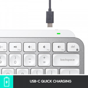 Logitech MX Keys Mini Bluetooth Illuminated Pale Grey