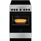 Aragaz Electrolux LKR562055X, Electric, Plita vitroceramica, 4 zone de gatit, Sistem de siguranta, AquaClean, SteamBake, Grill, Timer, Clasa A, 50 cm, Inox