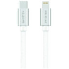 Cablu periferice Swissten USB-C 2.0 Male la Lightning Male, 1.2 m, Alb