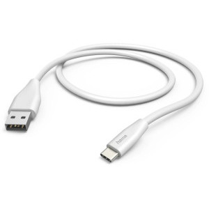 Hama USB tip A 2.0 Male la USB-C 2.0 Male, 1.5 m, Alb