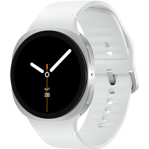 SmartWatch Samsung Galaxy Watch 8, 40 mm, Silver, Wi-Fi, Bluetooth, GPS, NFC, Rezistent la apa