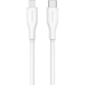 Canyon USB-C Lightning la USB-C Male, 1 m, White