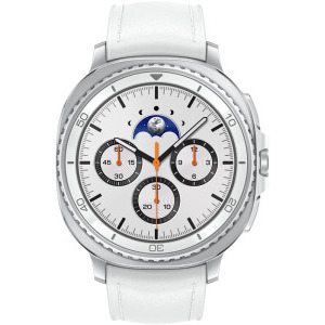 Samsung Galaxy Watch 8 Classic, LTE, 46 mm, White, Wi-Fi, Bluetooth, GPS, NFC, Rezistent la apa