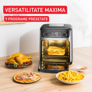 Tefal Friteuza cu aer cald Easy Fry Multifunction FW556DE0, 1800W, 15L, Argintiu/Negru