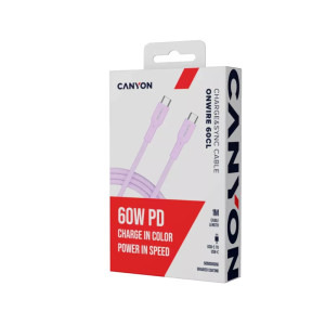 Canyon USB-C Male la USB-C Male, 1 m, Pink