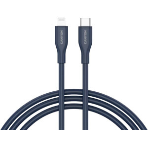 Cablu de date / adaptor Canyon USB-C Male la Lighting Male, MFi, 1 m, Blue