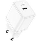 Incarcator retea CUDY CH20, 1x USB-C, Quick Charge 20 W, GaN, White