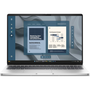 Laptop DELL 16 Pro 16 PC16255, FHD+ Touch, Procesor AMD Ryzen™ AI 7 PRO 350 (16M Cache, up to 5.0 GHz), 32GB DDR5, 512GB SSD, AMD Radeon 860M, Win 11 Pro, Platinum Silver, 3Yr ProSupport