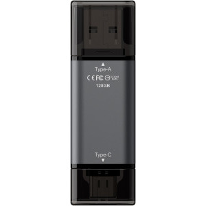 TeamGroup 2-in-1 128GB USB 3.2/USB-C 3.1 negru