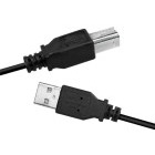 Cablu periferice Logilink CU0007B, USB tip A 2.0 Male la USB tip B Male, 2 m, Negru